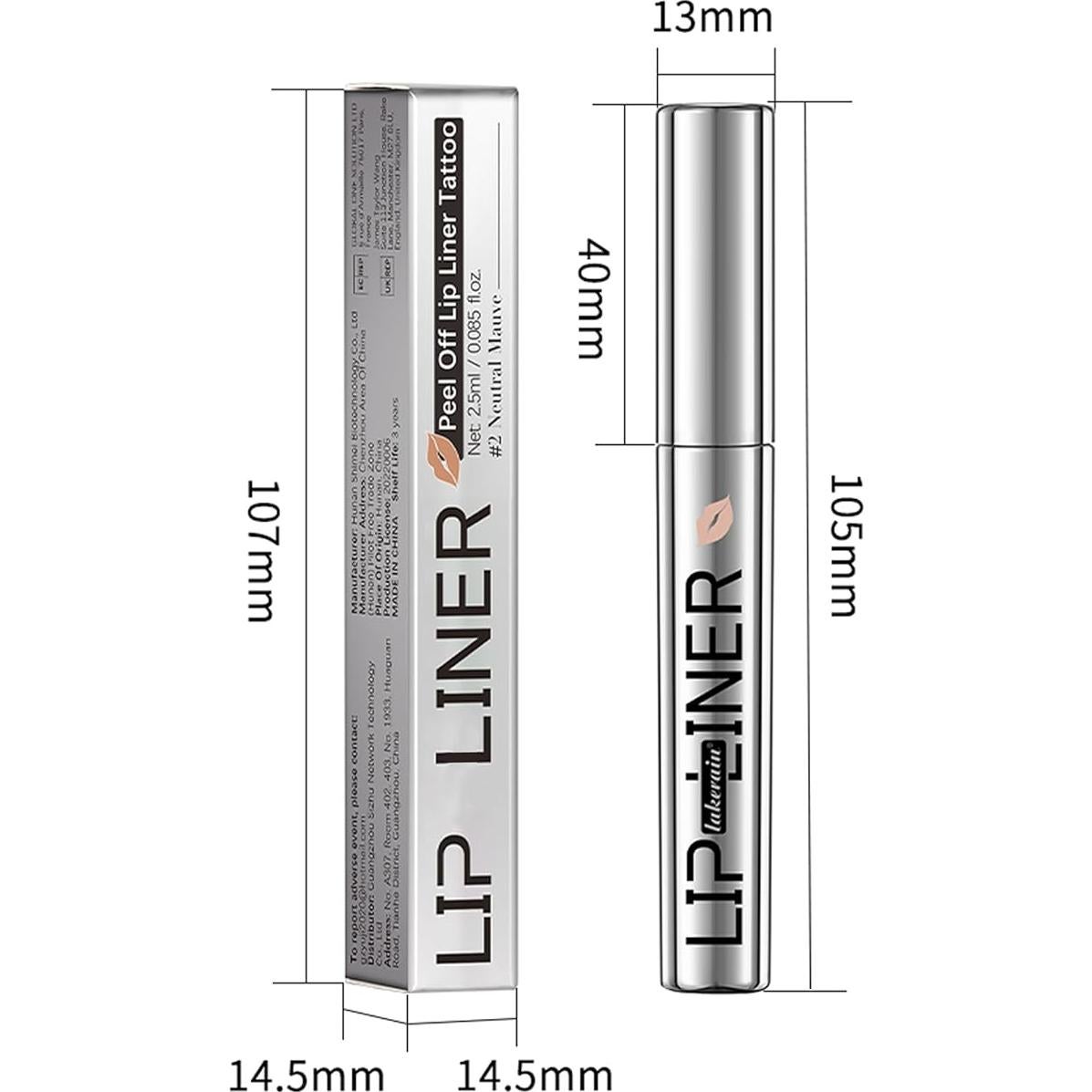 Tinte de Labios Erinde Peel Off Rosa Pink, Larga Duración