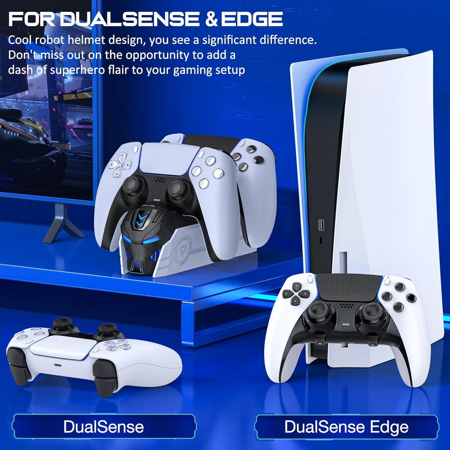 Estación de Carga Doble PS5 Svetaecho con LED - Carga Rápida