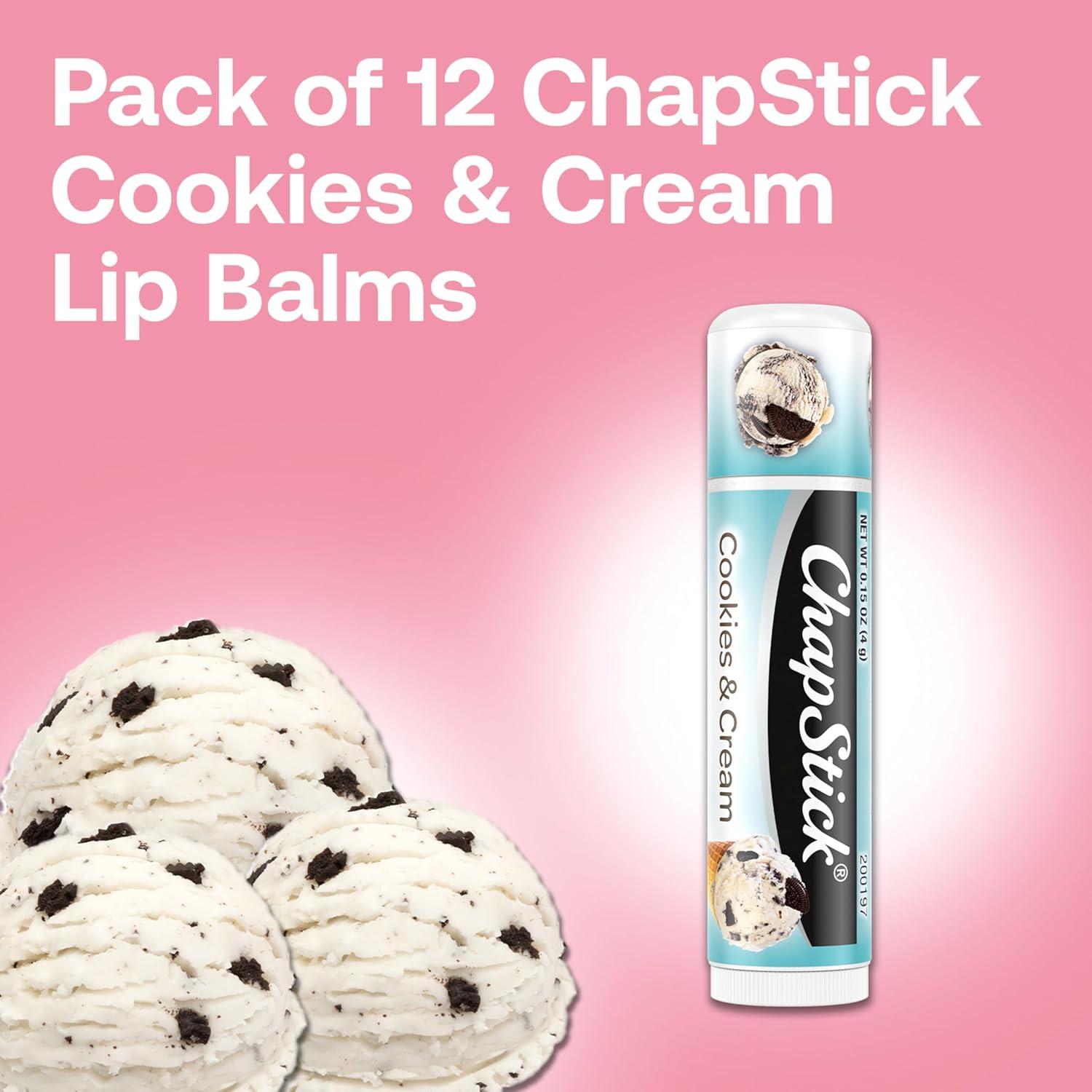 Bálsamo Labial ChapStick Fiesta de Helado Galletas y Crema 12x4.25g