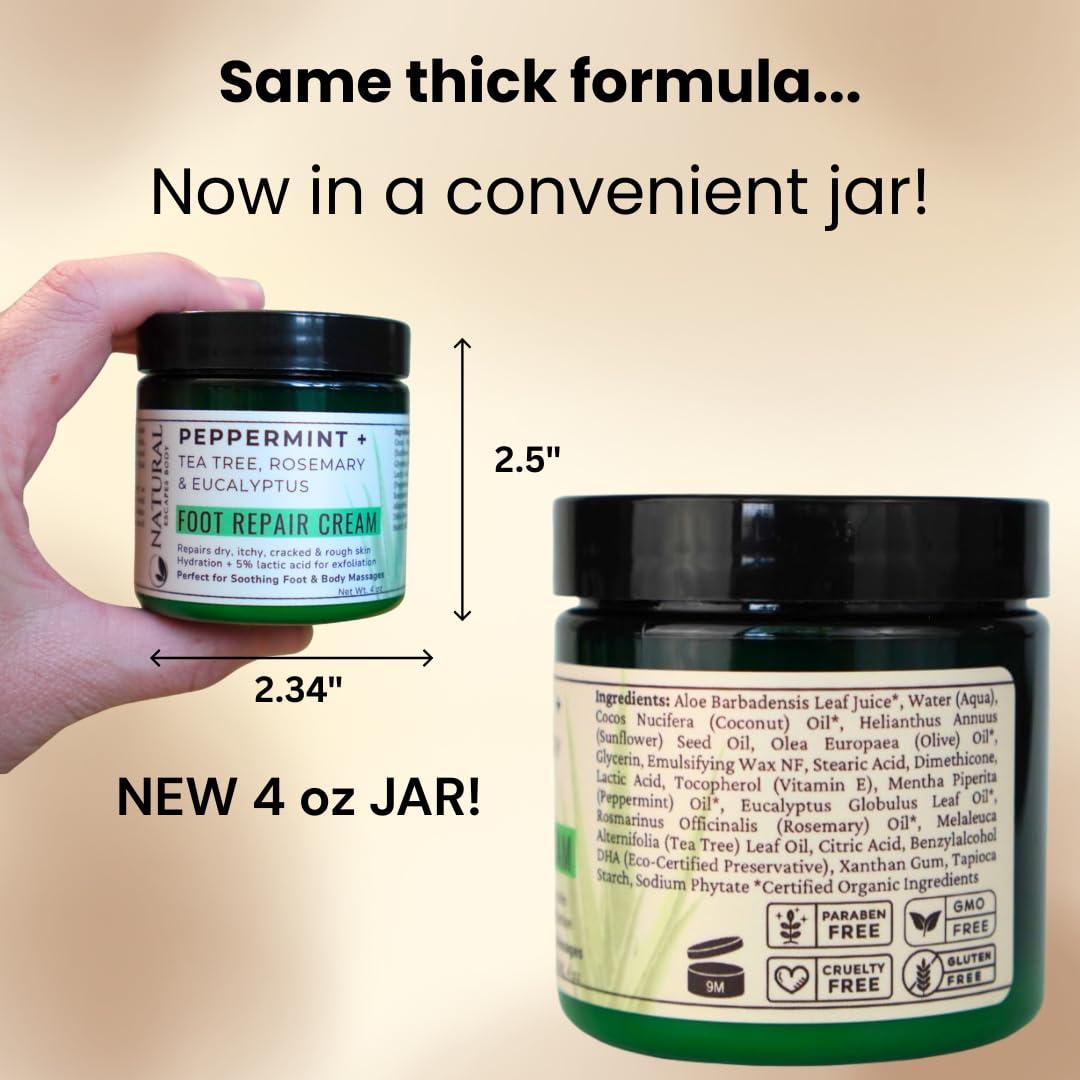 Crema hidratante para pies Natural Escapes 118.3 ml - Talones agrietados