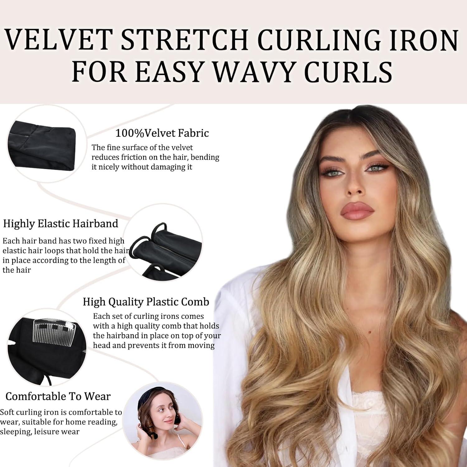 Rizadores Sin Calor para Dormir Shenghuabaihuodain - Negro