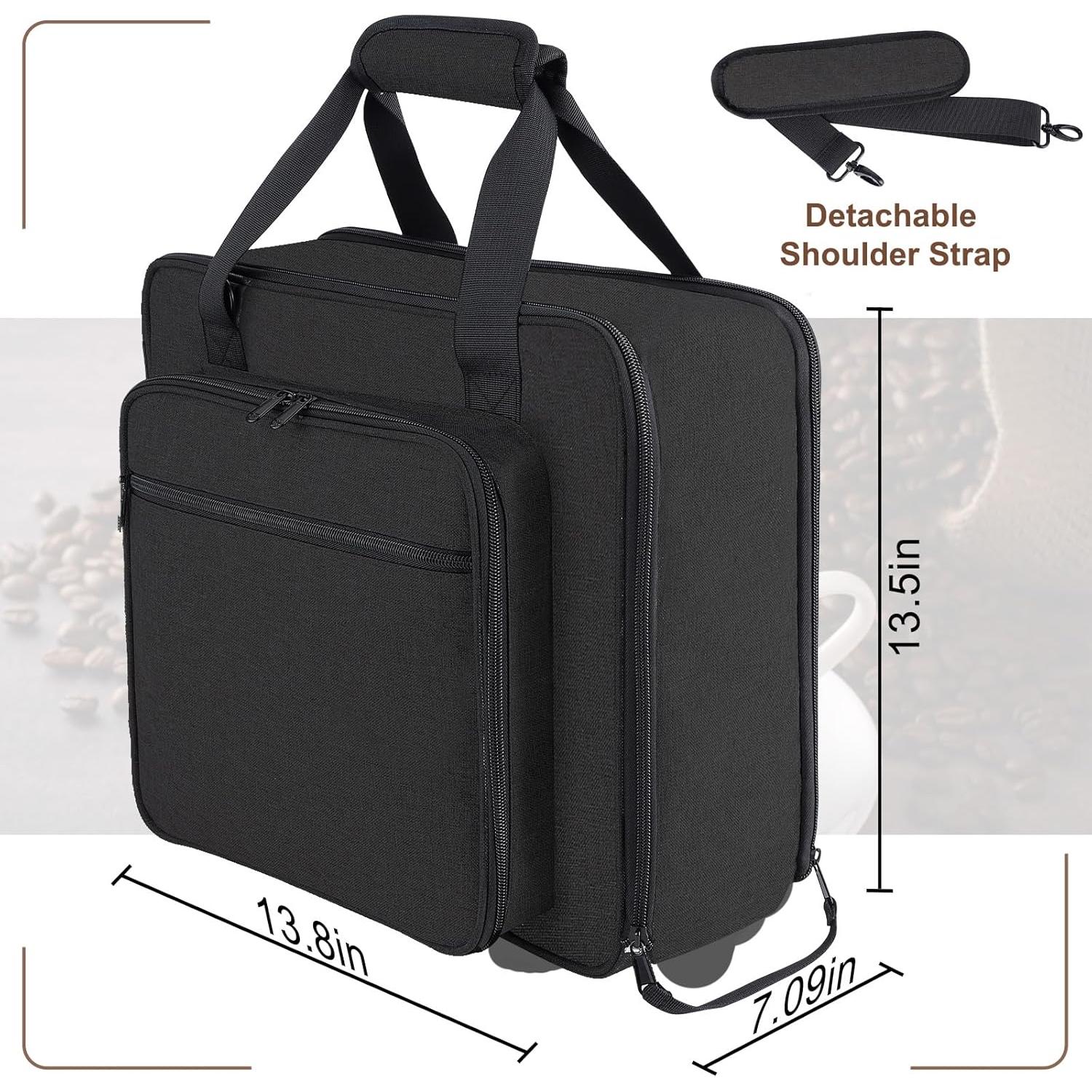 Bolsa de viaje Anitor para cafetera Keurig K-Mini negra