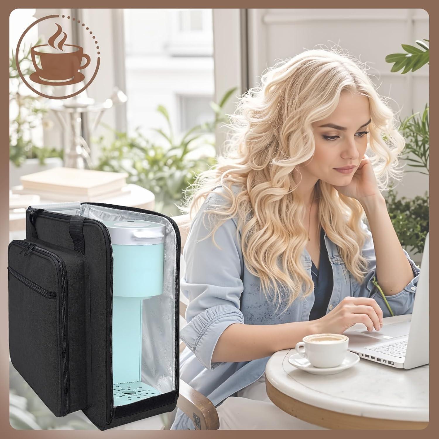 Bolsa de viaje Anitor para cafetera Keurig K-Mini negra