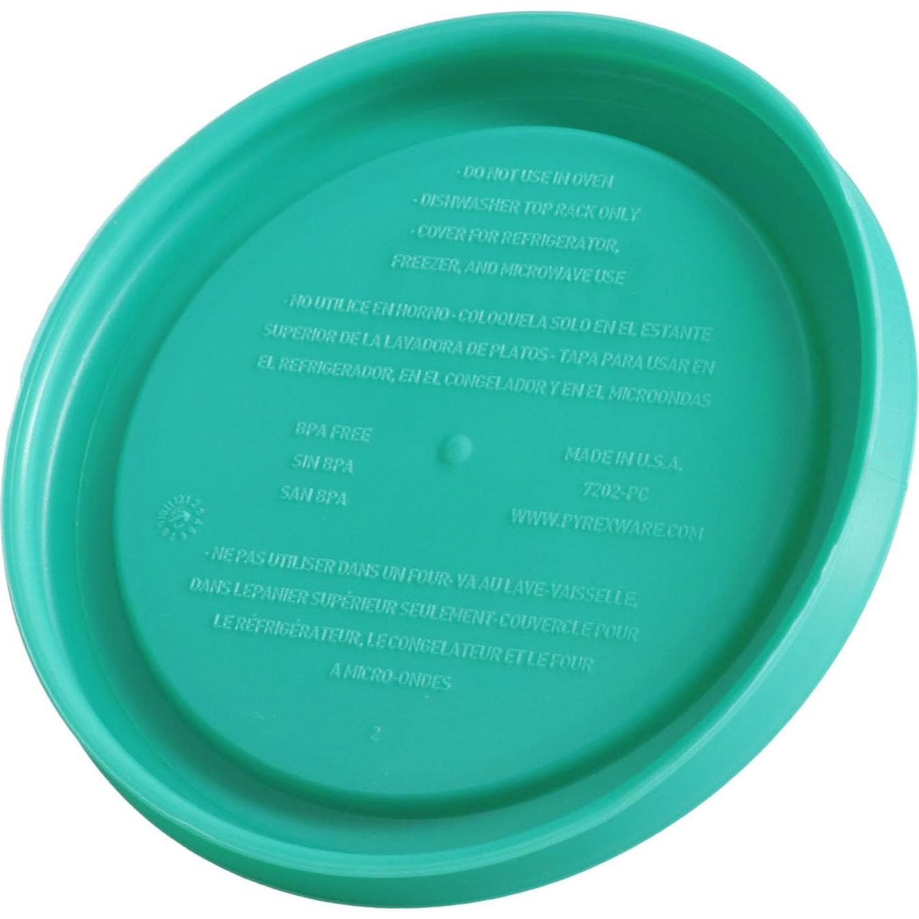 Pack de 4 Tapas de Almacenamiento Pyrex 7202-PC 1 Taza Verde