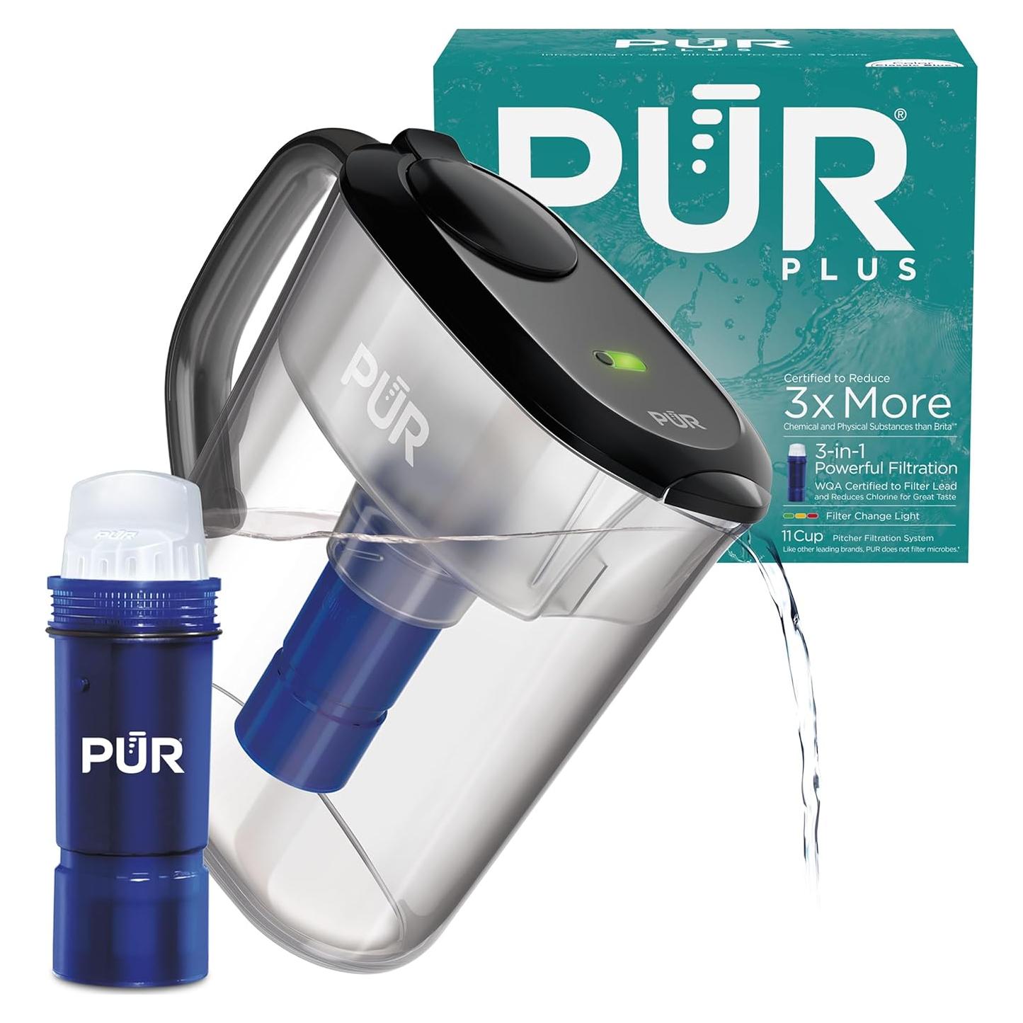 Jarra de Agua PUR Plus 11 Tazas con Filtro Reductor de Plomo