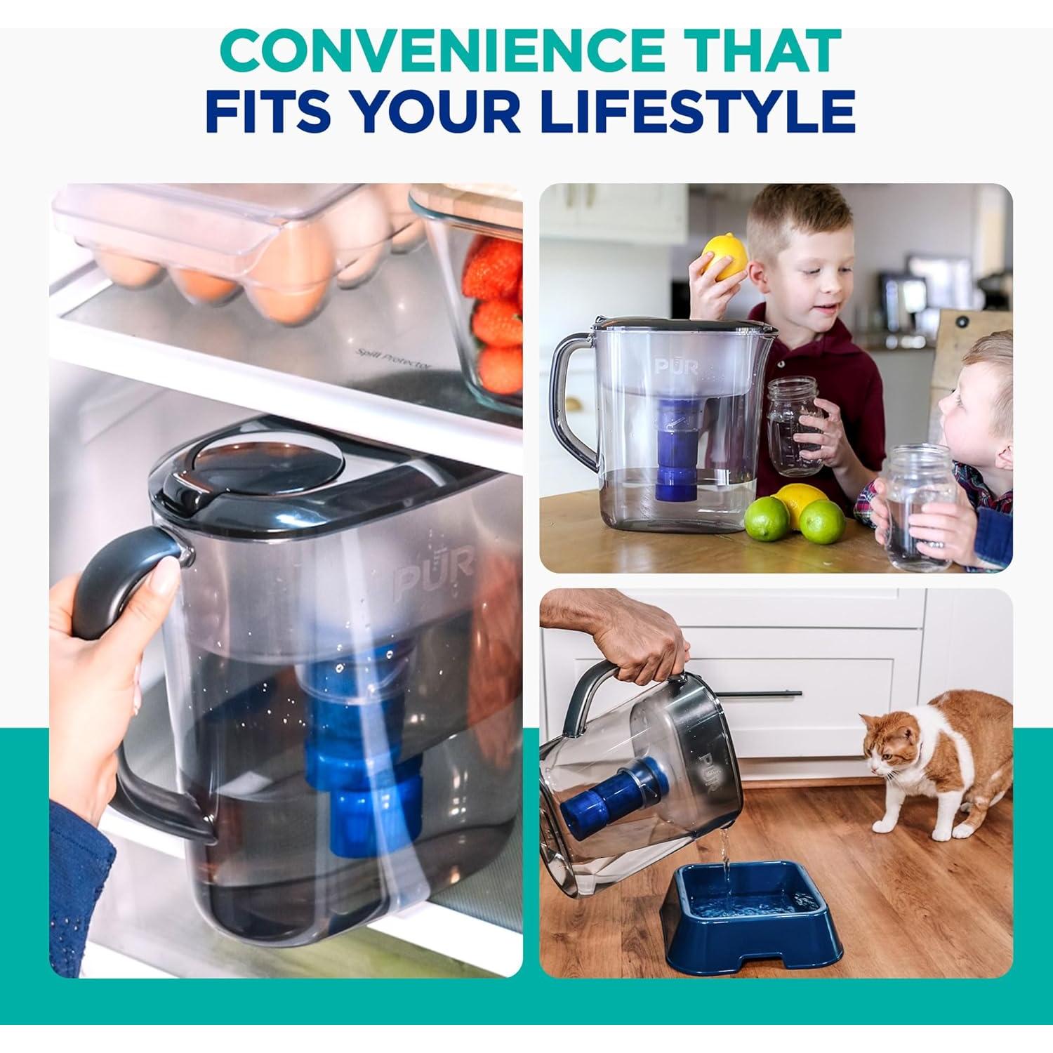 Jarra de Agua PUR Plus 11 Tazas con Filtro Reductor de Plomo