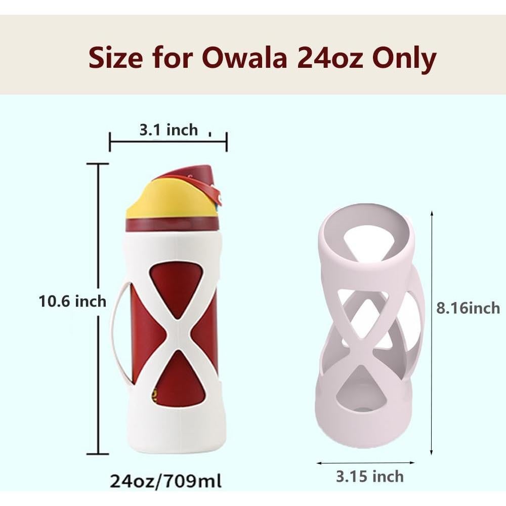 Bota de Silicona para Botella Owala FreeSip 24 oz - Antideslizante