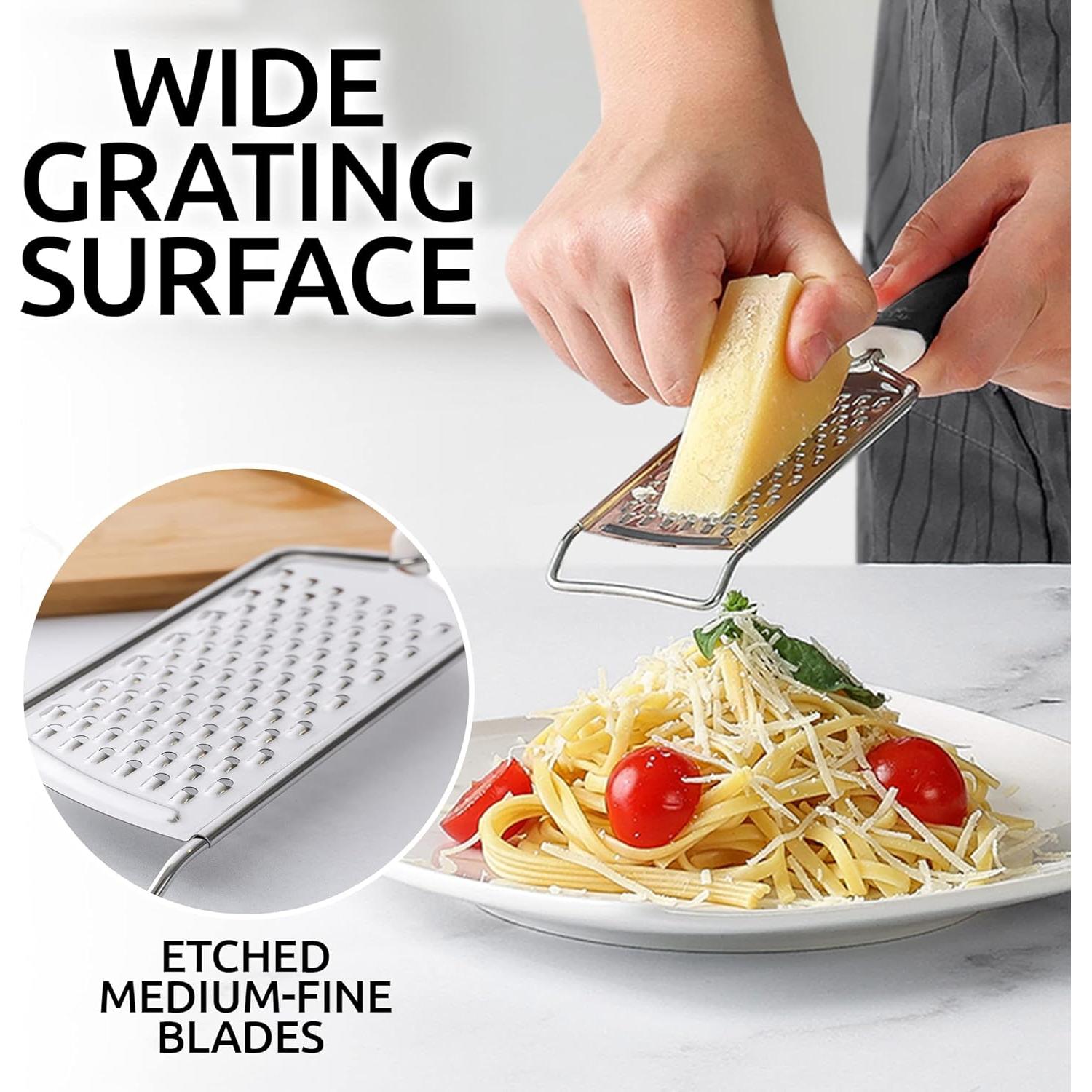 Rallador de Queso Zulay Kitchen Acero Inoxidable Negro 26.5cm