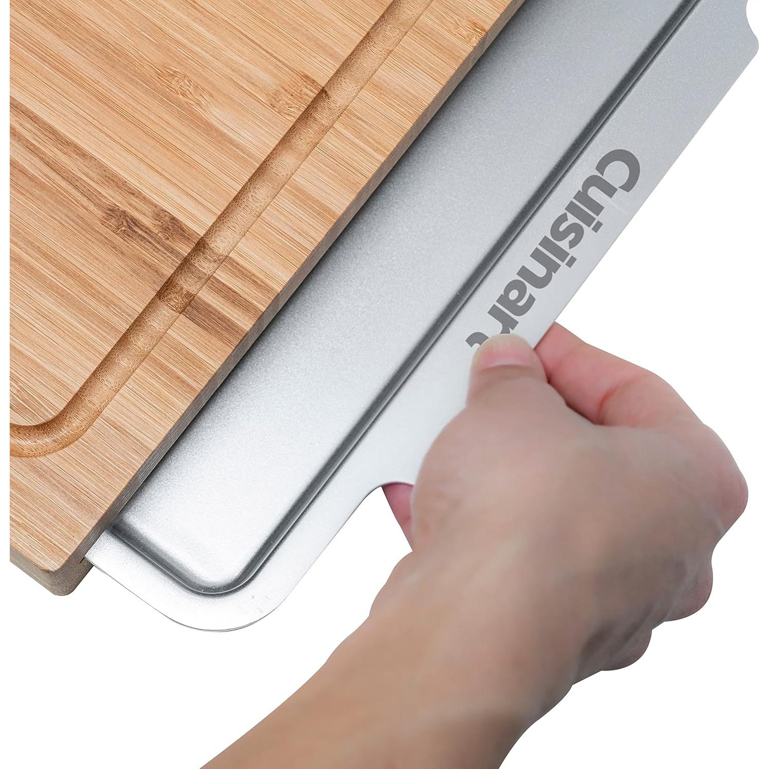 Tabla de Cortar de Bambú Cuisinart CPK-4884 con Bandeja Inoxidable