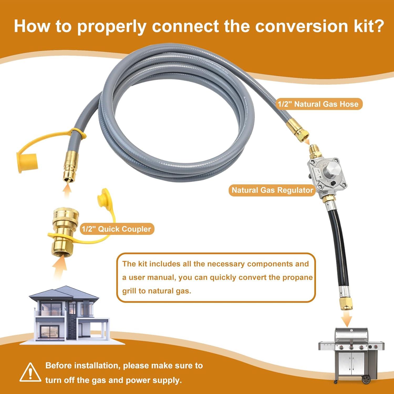 Kit de Conversión de Propano a Gas Natural Garsoo 10FT