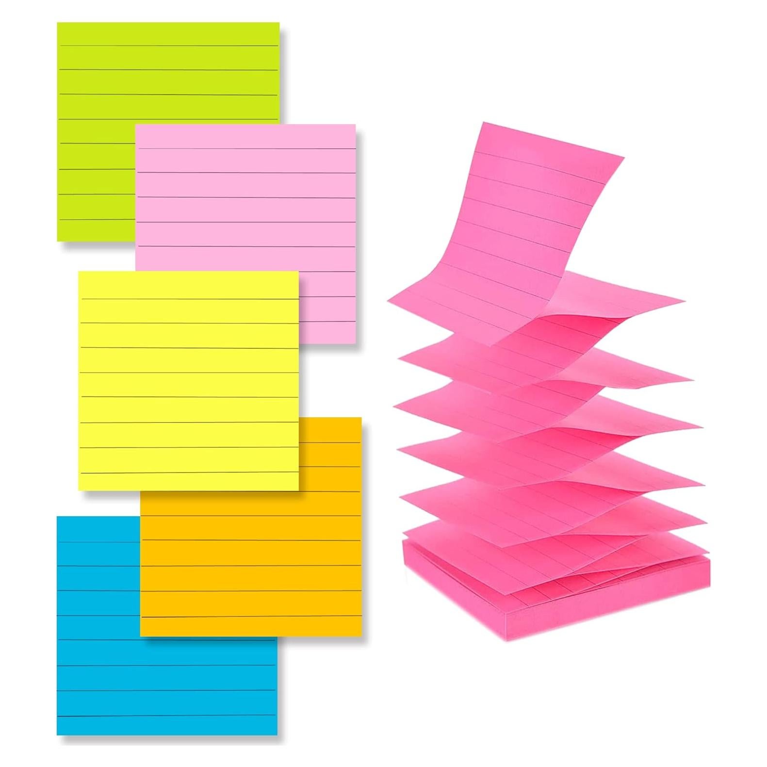 6 Bloc de Notas Adhesivas LinQuick 7.6x7.6 cm 100 Hojas