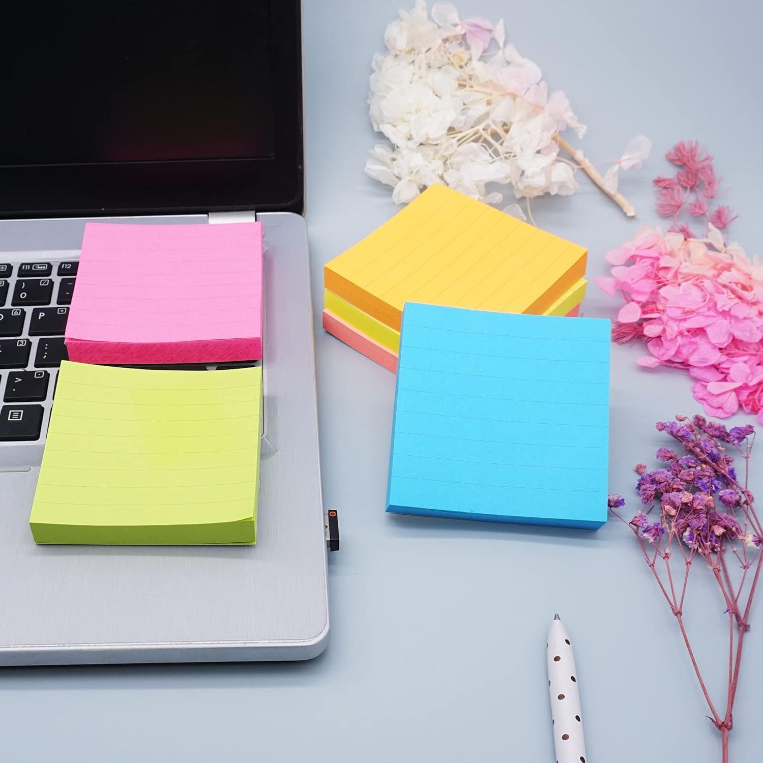 6 Bloc de Notas Adhesivas LinQuick 7.6x7.6 cm 100 Hojas