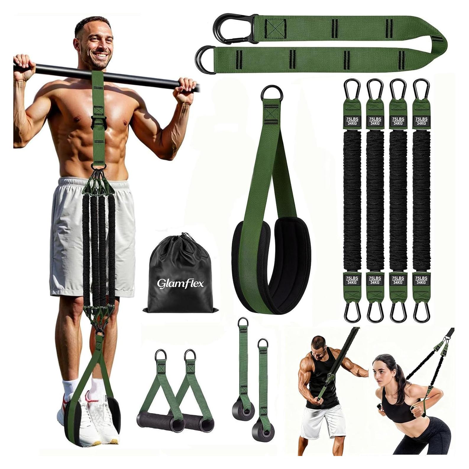 Bandas de Asistencia para Dominadas GlamFlex Ajustables 34 kg