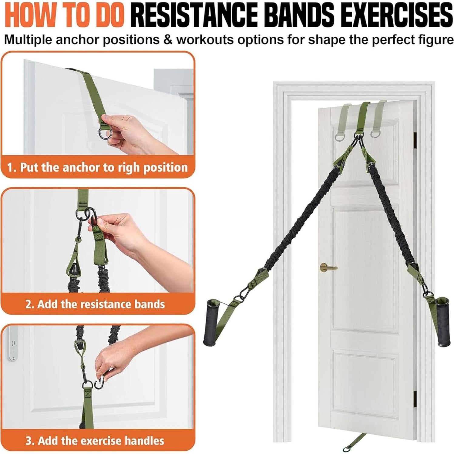 Bandas de Asistencia para Dominadas GlamFlex Ajustables 34 kg