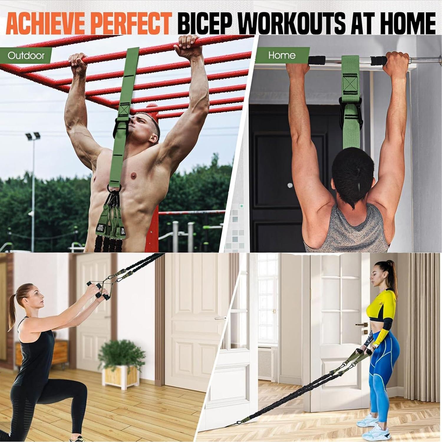 Bandas de Asistencia para Dominadas GlamFlex Ajustables 34 kg