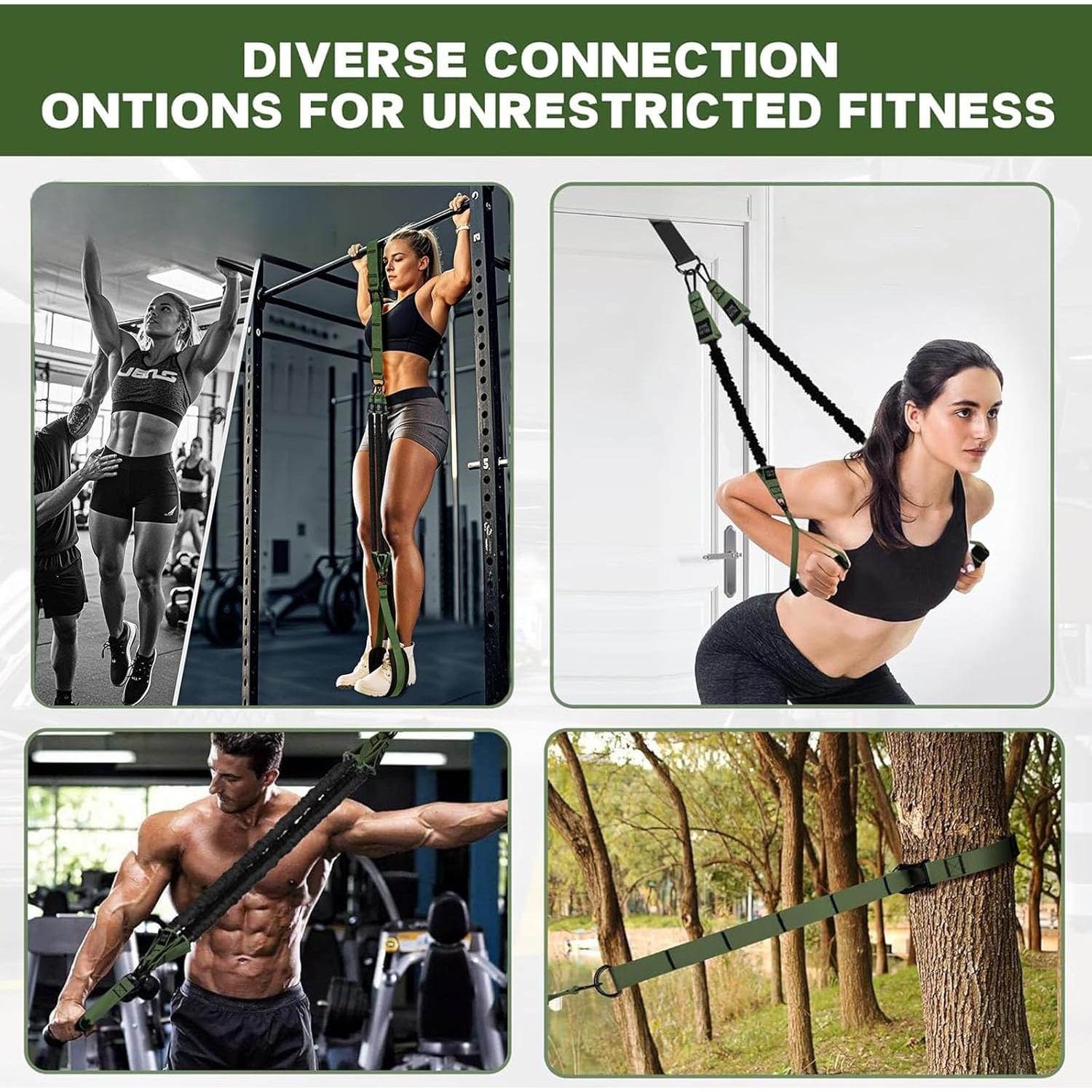 Bandas de Asistencia para Dominadas GlamFlex Ajustables 34 kg