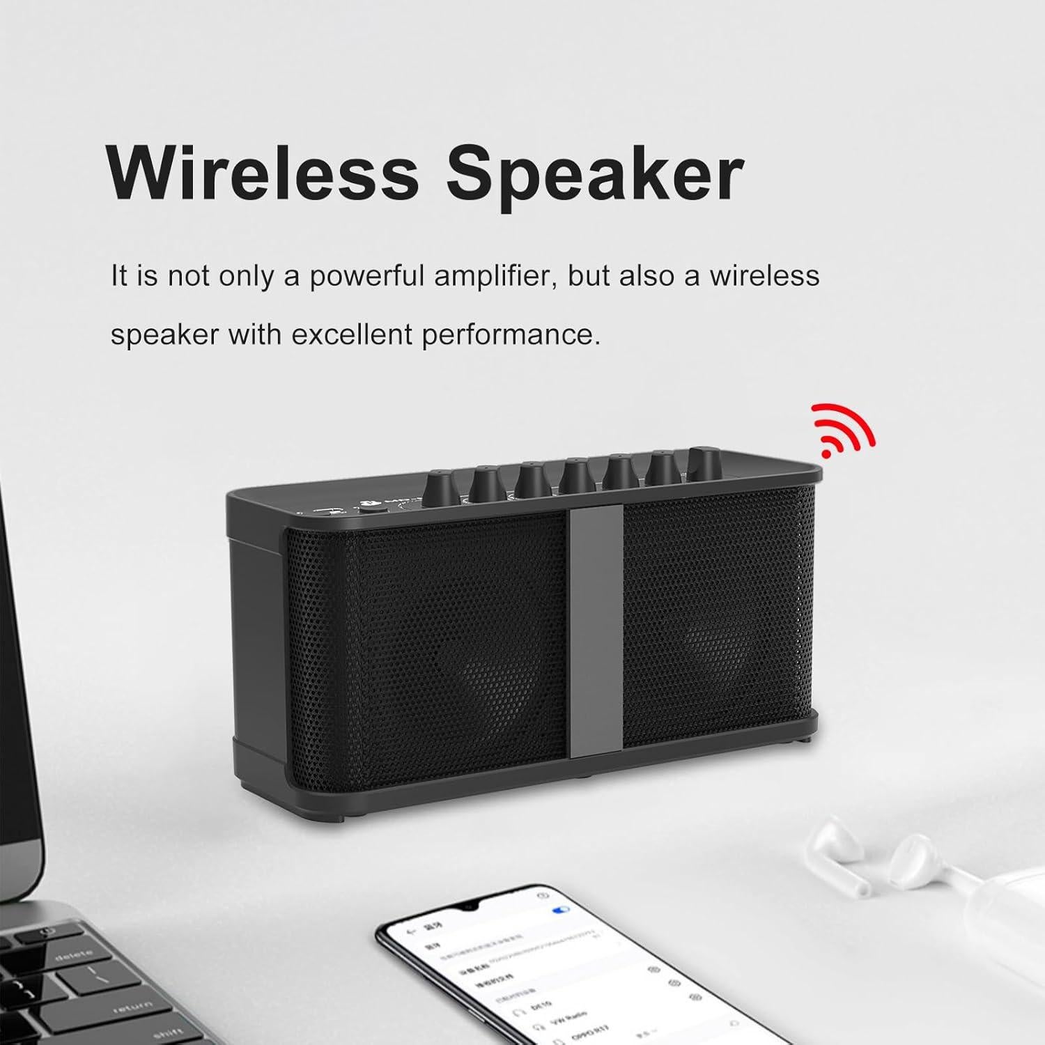 Amplificador de Guitarra Portátil Recargable MD-MINI 5W