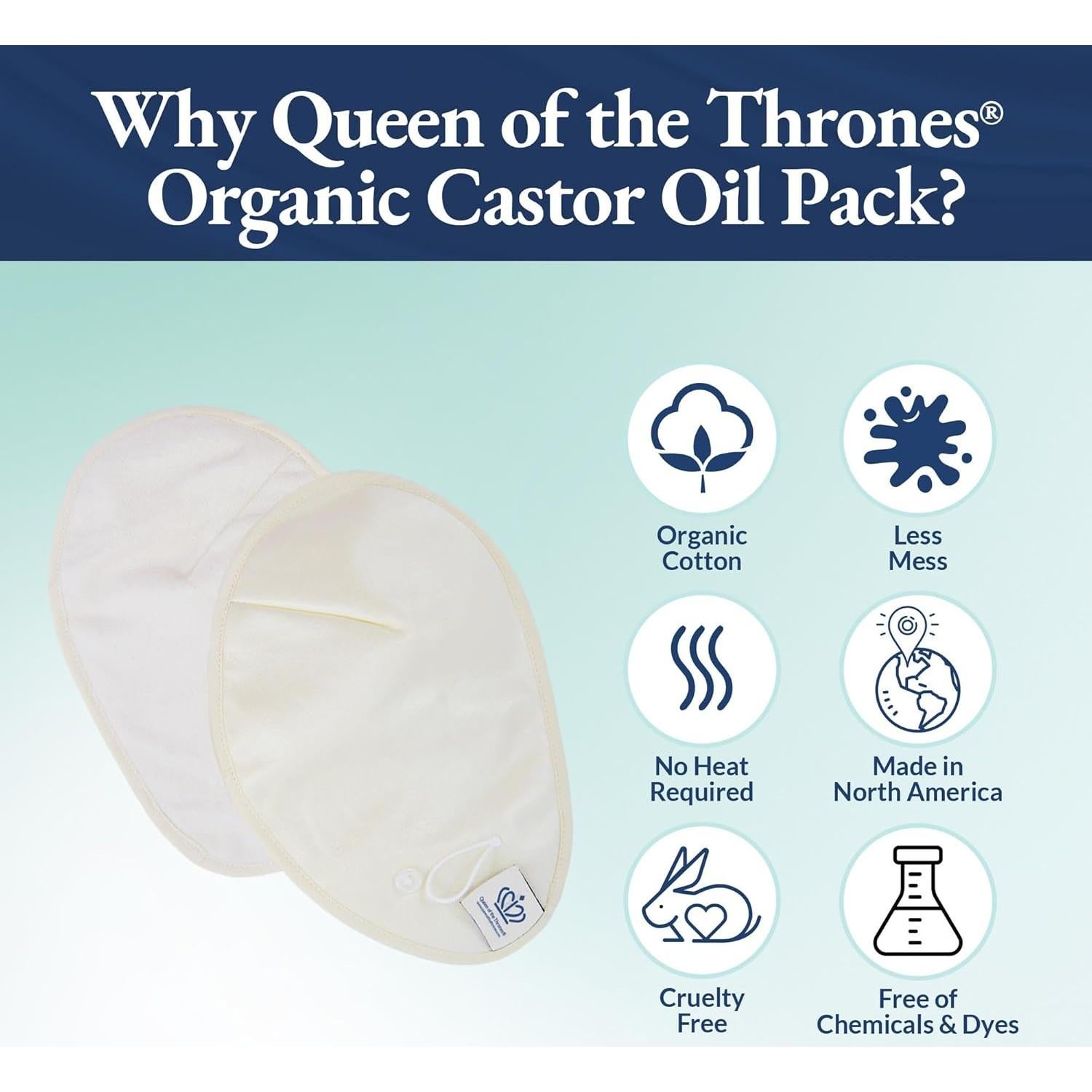 Paquete de Aceite de Ricino para Senos Reina de los Tronoss - Pequeño