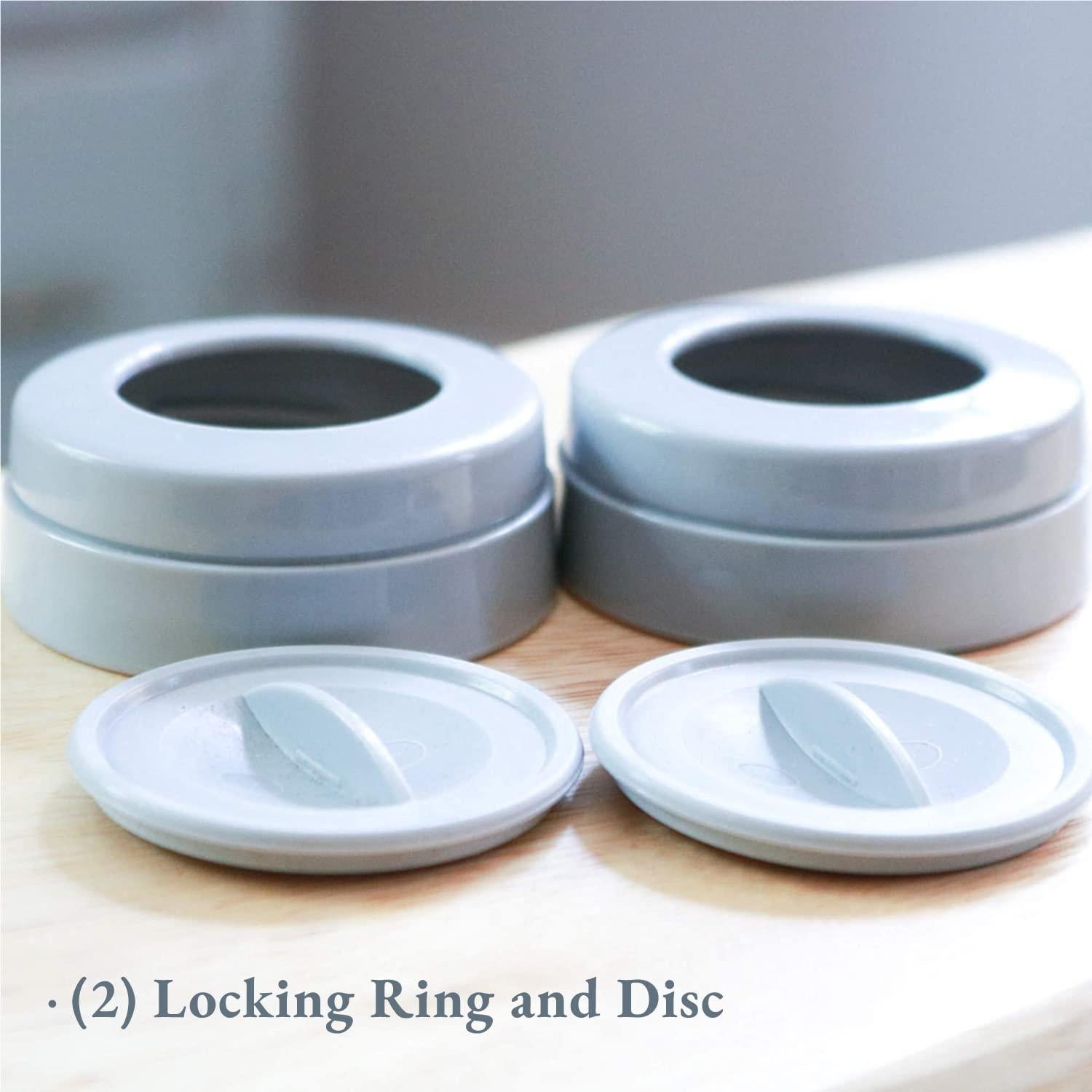 Anillos y tapas de bloqueo Ameda Mya - 2 unidades para lactancia