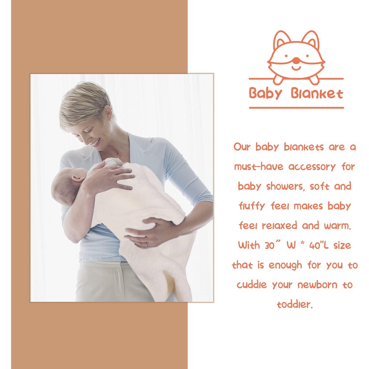 Canasta de Regalos para Bebé iAOVUEBY - Manta, Baberos, Sonajero