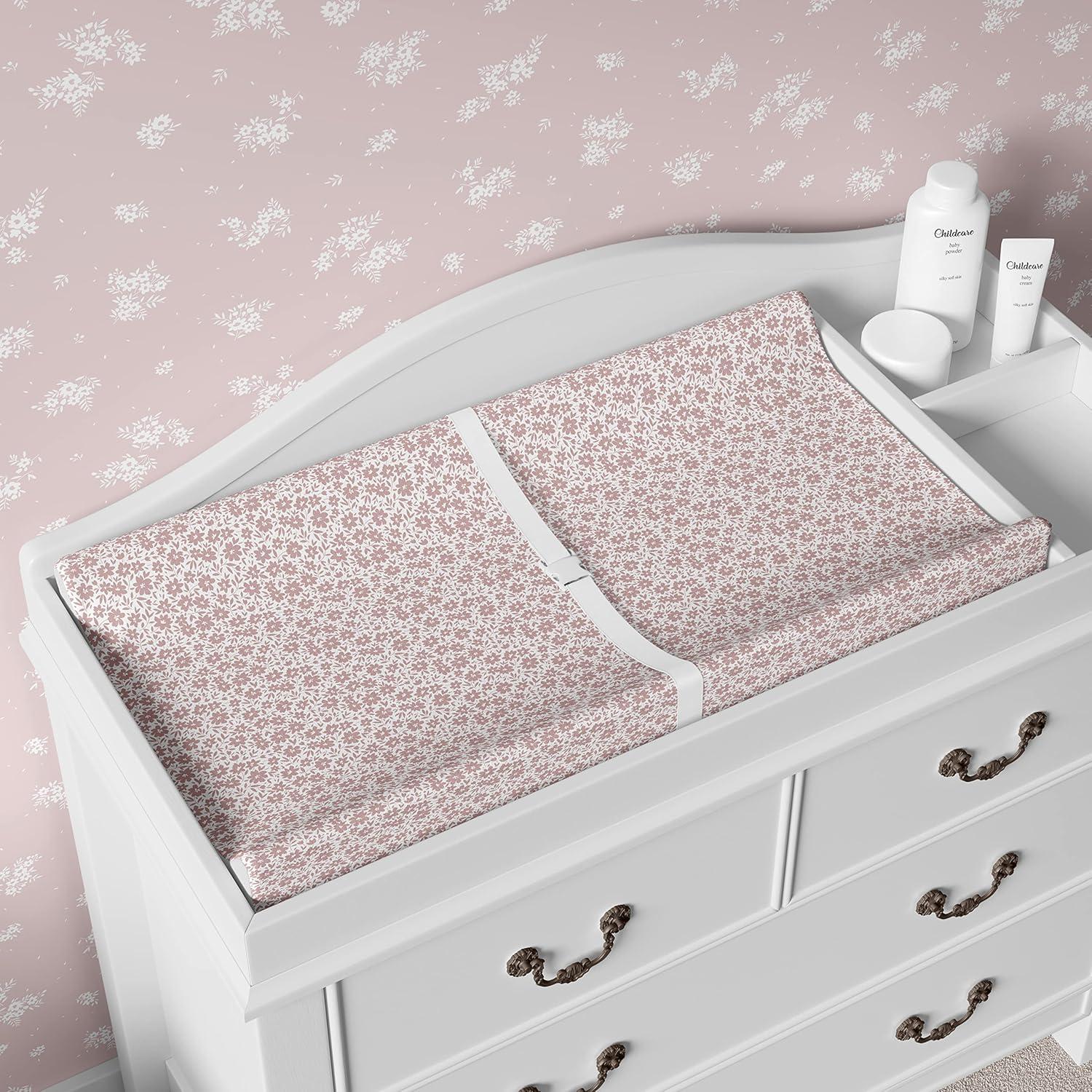 Funda de Cambiador Rosa Antiguo Sorrel + Fern - Algodón Orgánico