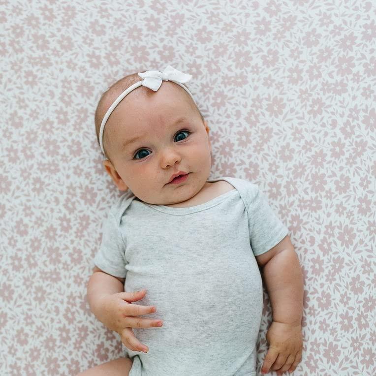 Funda de Cambiador Rosa Antiguo Sorrel + Fern - Algodón Orgánico