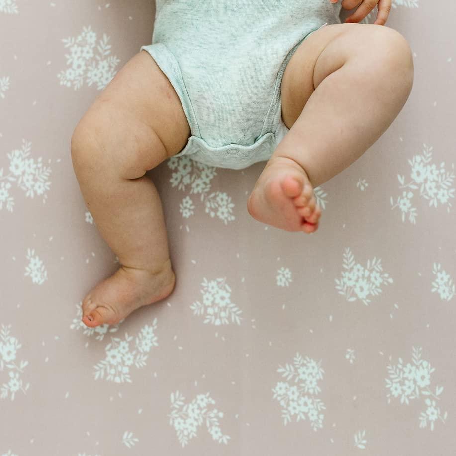 Funda de Cambiador Rosa Antiguo Sorrel + Fern - Algodón Orgánico