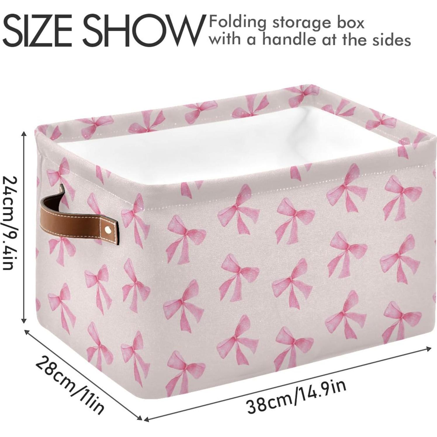 Cesta de Almacenamiento Colapsable Lienzo ZZCshop 38x28x24cm