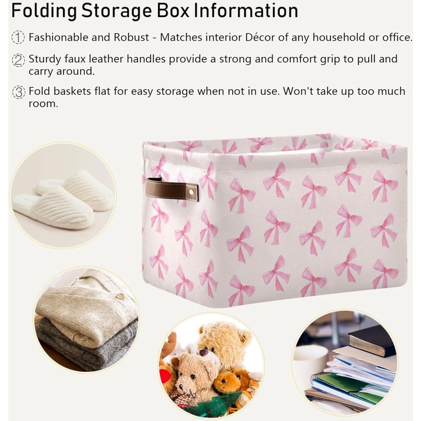 Cesta de Almacenamiento Colapsable Lienzo ZZCshop 38x28x24cm