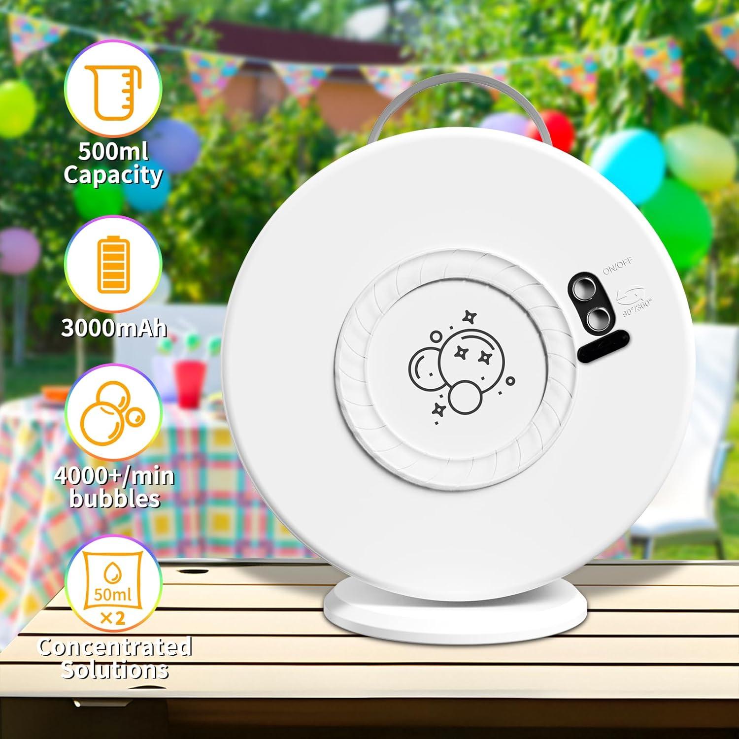 Máquina de Burbujas LED Rotativa 360° Shen Zhen 5h