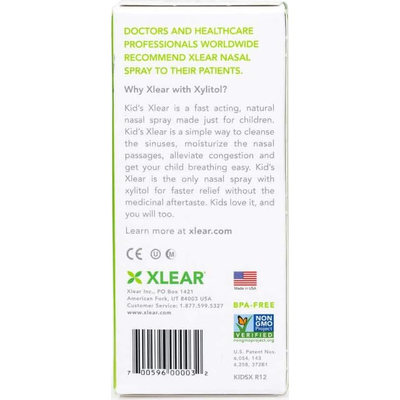 Spray Nasal Salino Natural Xlear con Xilitol - 2 Piezas