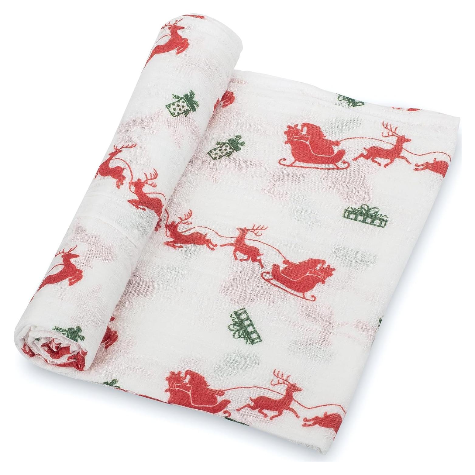 Manta para Bebé LollyBanks 100% Algodón Muselina 120x120 cm Reno