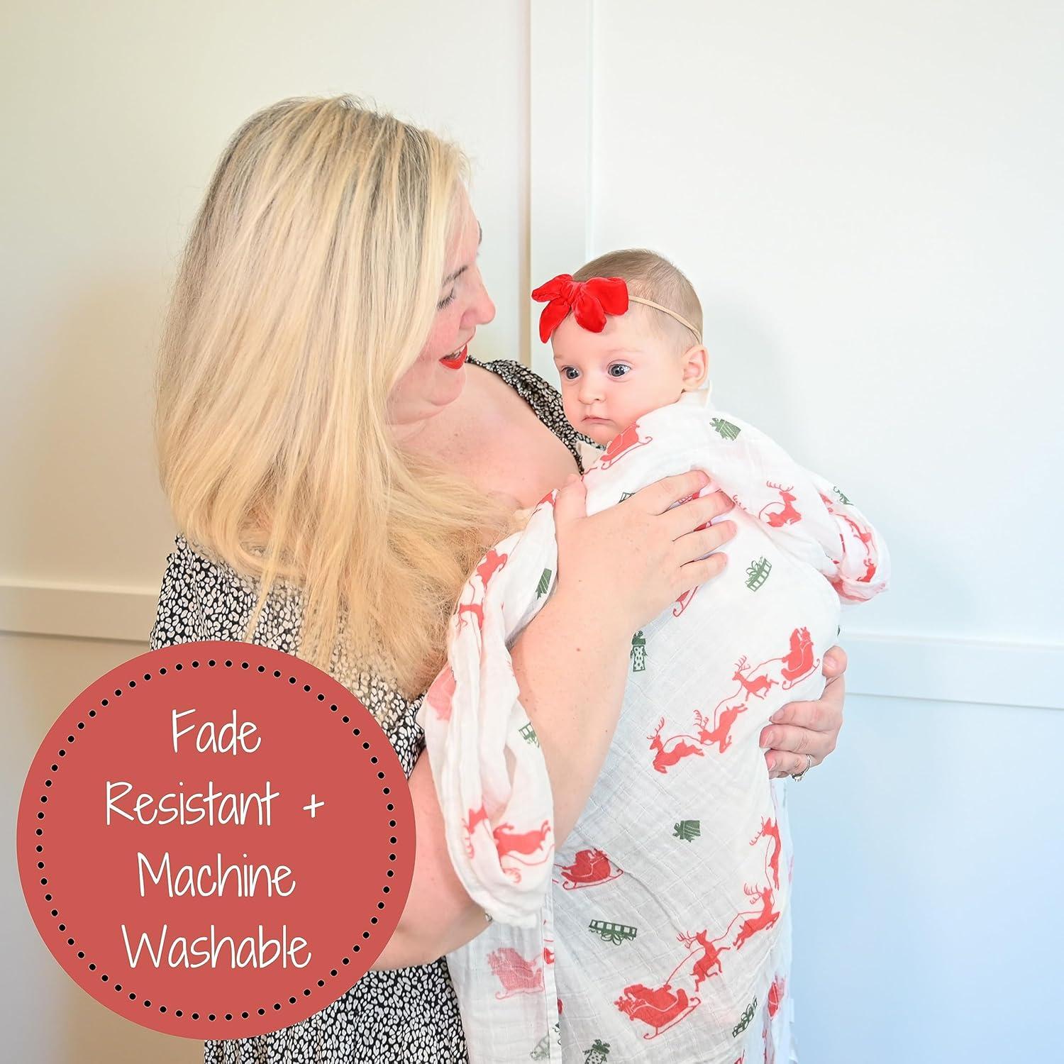 Manta para Bebé LollyBanks 100% Algodón Muselina 120x120 cm Reno