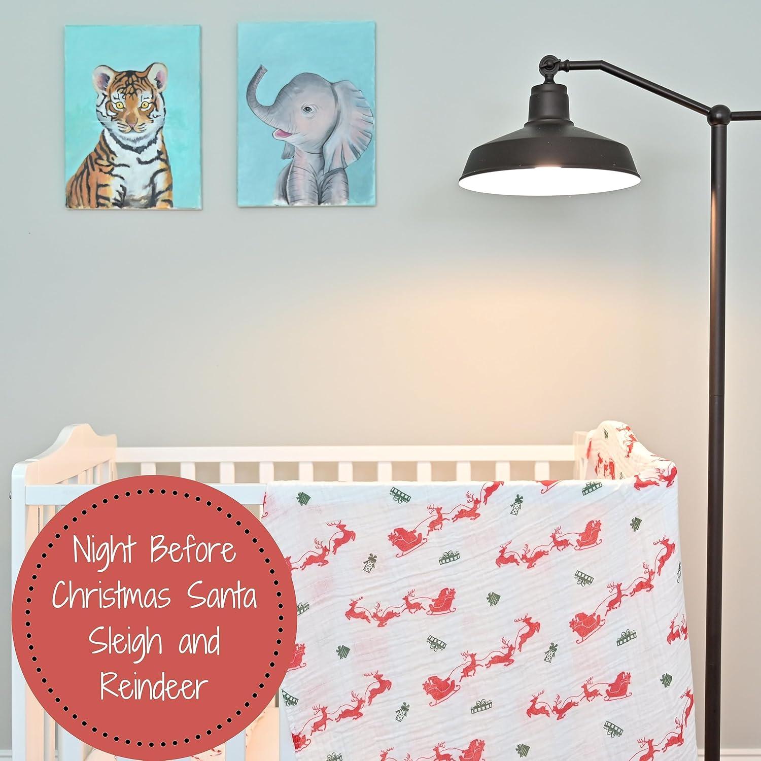 Manta para Bebé LollyBanks 100% Algodón Muselina 120x120 cm Reno