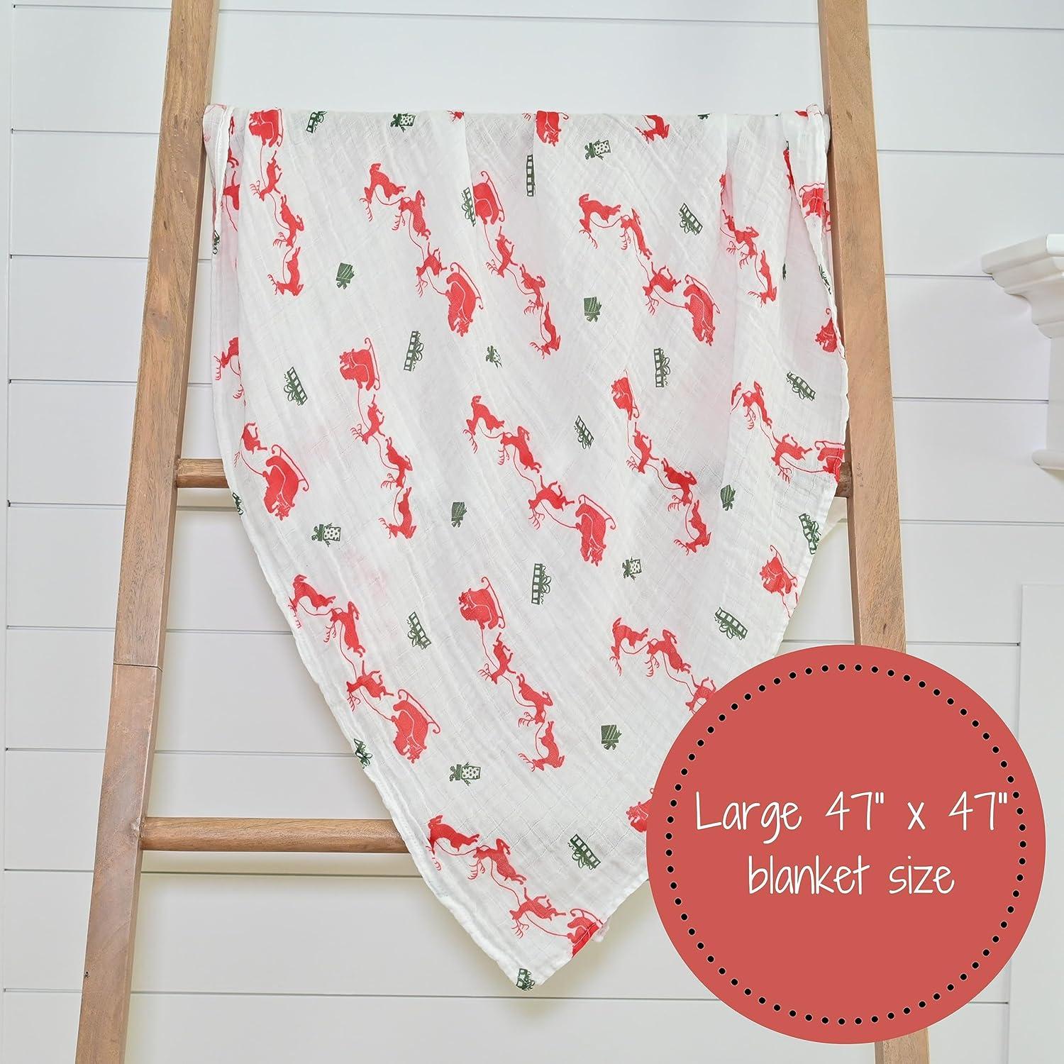 Manta para Bebé LollyBanks 100% Algodón Muselina 120x120 cm Reno