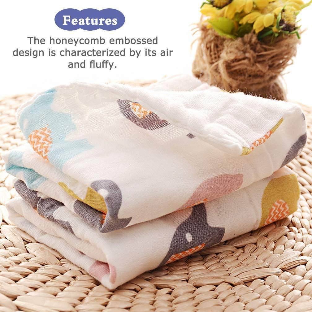 Paquete de 9 Pañales de Muselina Maveek 25x25cm Lavables