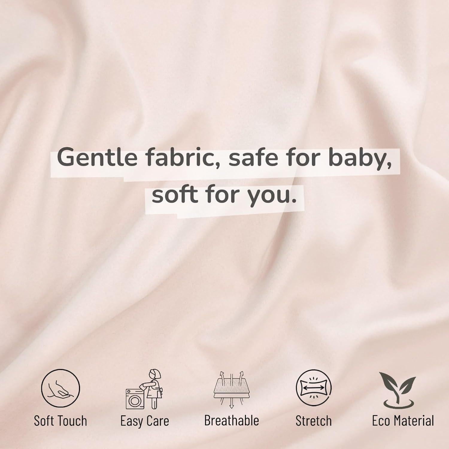 2 Fundas de Almohada de Lactancia Boppy Ultra Suaves Beige Floral