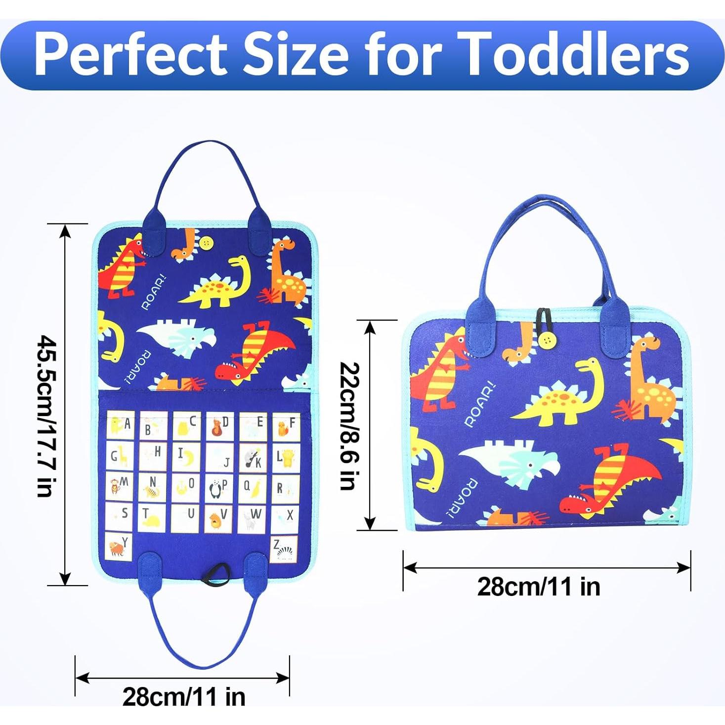 Tablero Ocupado Montessori Whizturtle Azul 8 en 1 para Niños