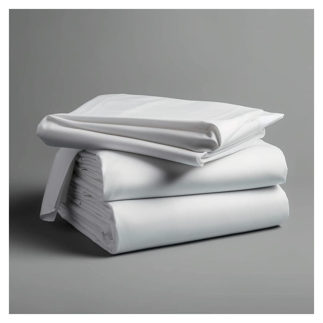 Juego de sábanas Twin XL Lunar Silks 100% rayón bambú blanco