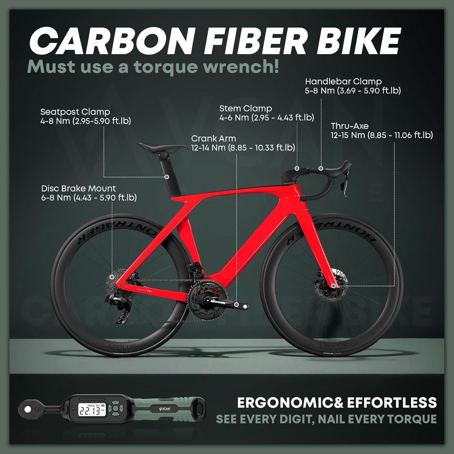 Llave de Torque Digital 1/4 VCAN ACTIVE 1.1-30 Nm Precisión