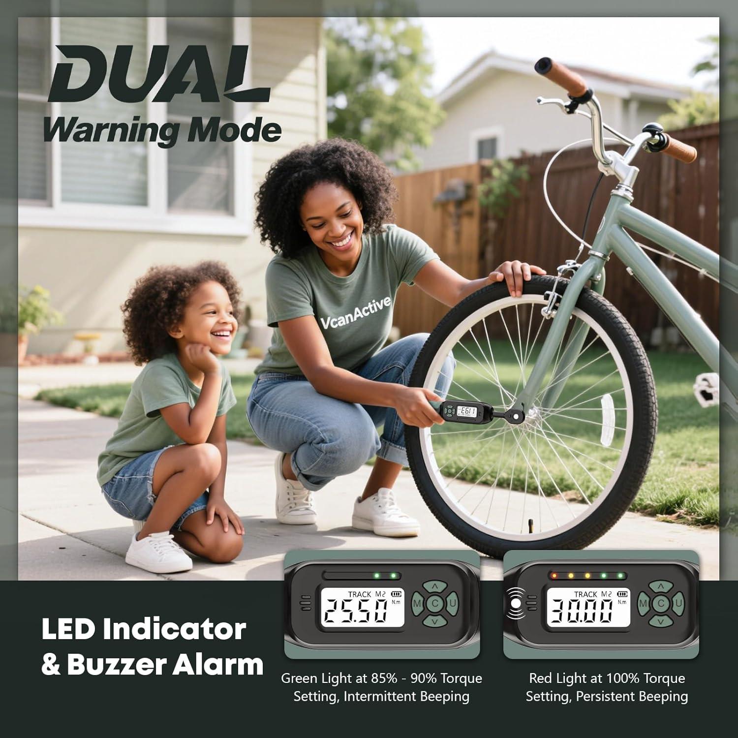 Llave de Torque Digital 1/4 VCAN ACTIVE 1.1-30 Nm Precisión