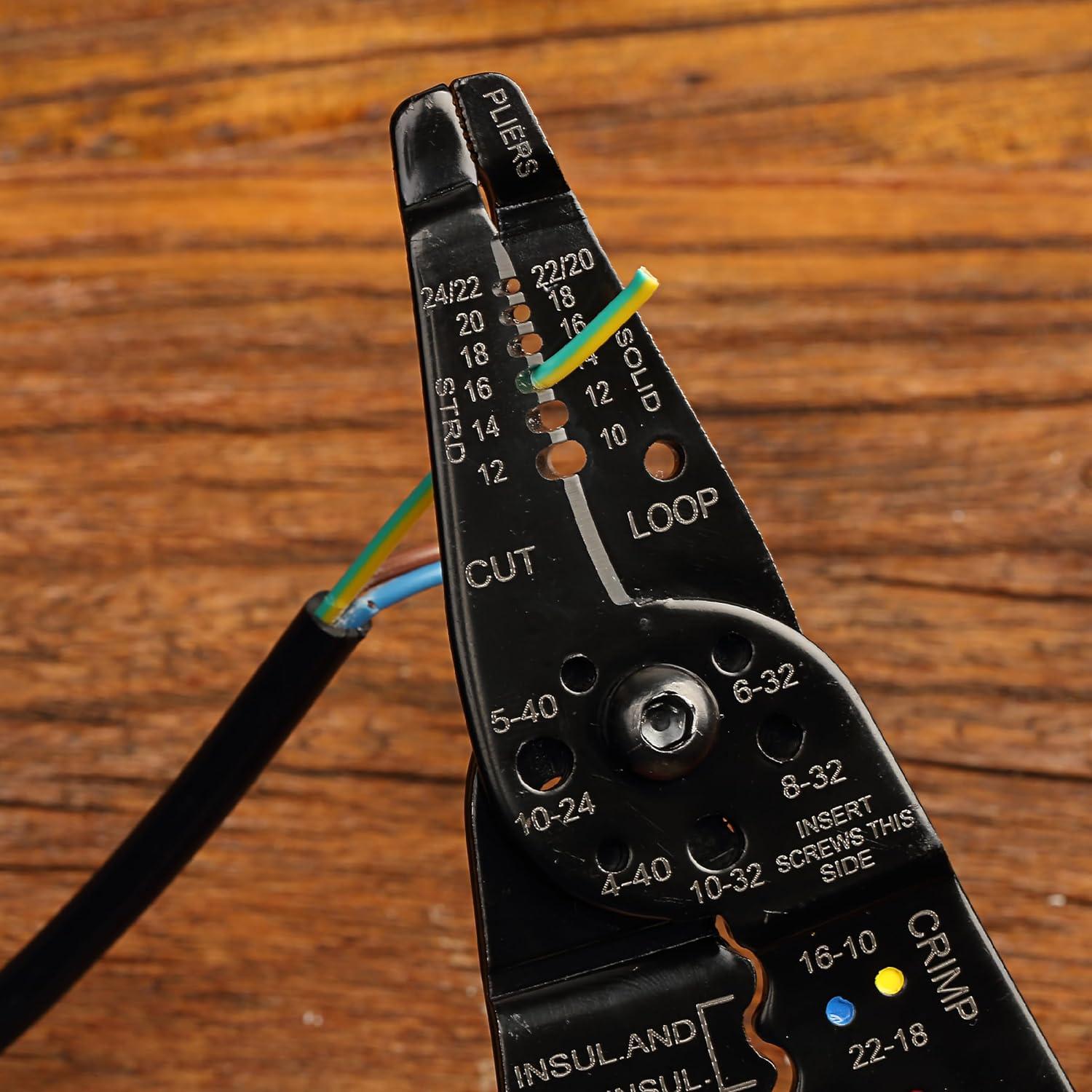 Desforrador de Cables Mr. Pen 20.32 cm Azul - Cortador Ergonómico