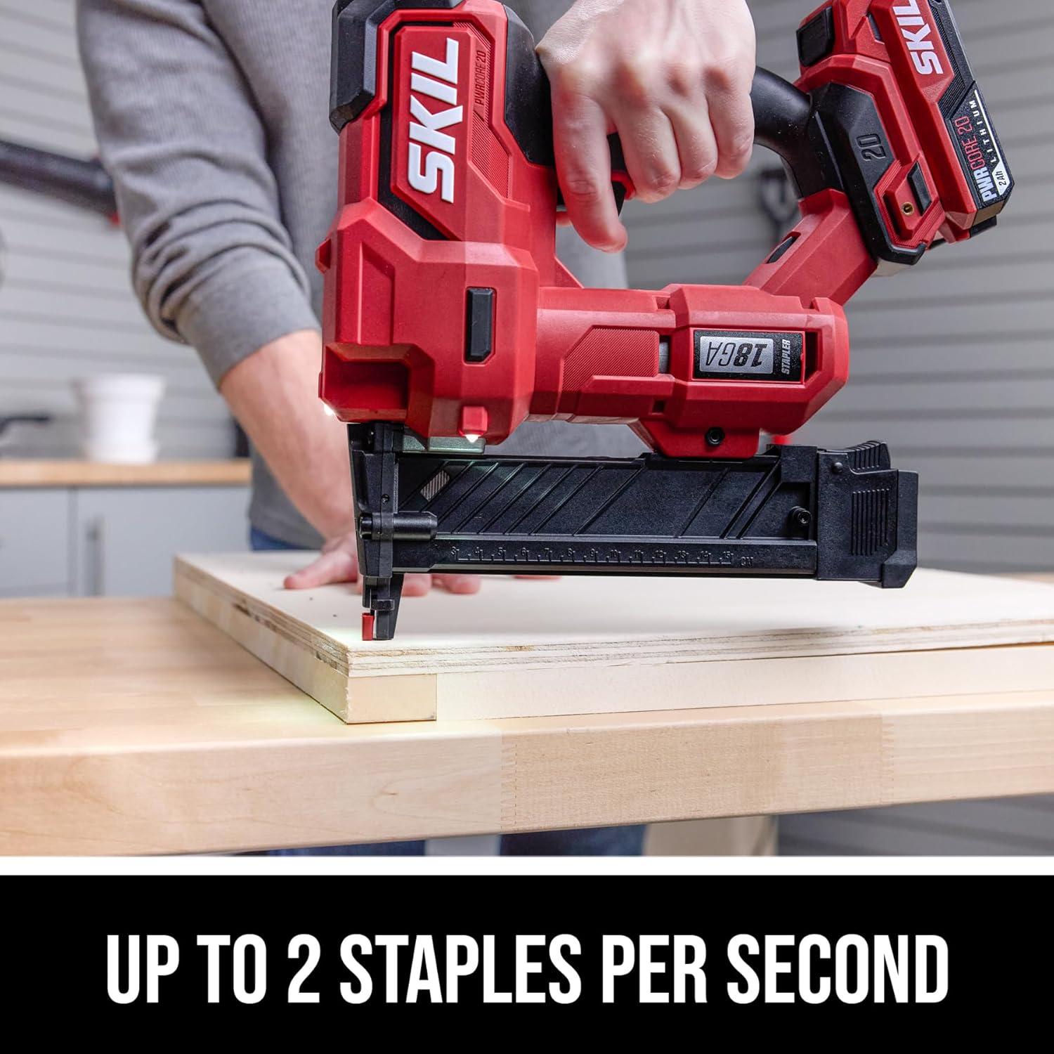 Grapadora Inalámbrica SKIL PWR CORE 20V 18Ga Kit con Batería