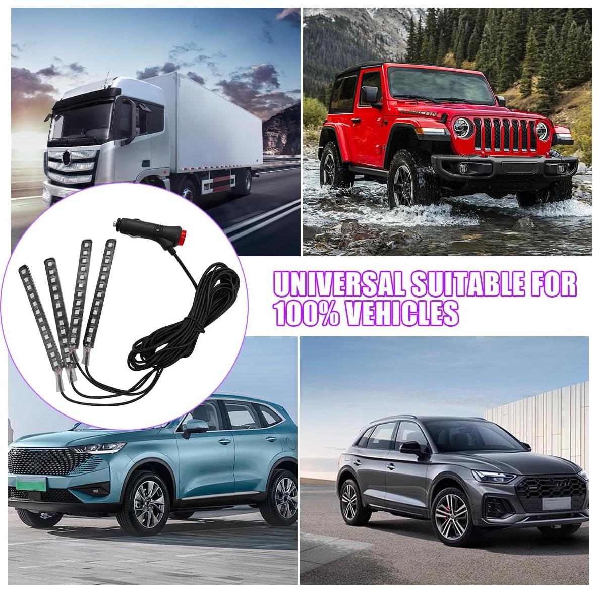 Tira de Luz LED para Coche Osilly 12V Azul 150 cm Impermeable