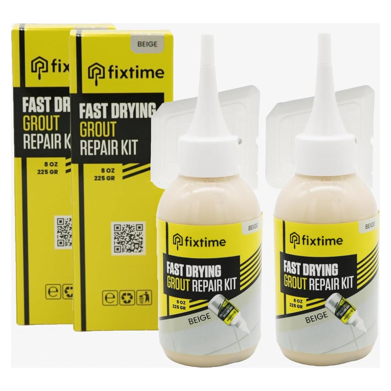 Kit de Reparación de Lechada Fixtime 2x Beige 226.8 g Secado Rápido