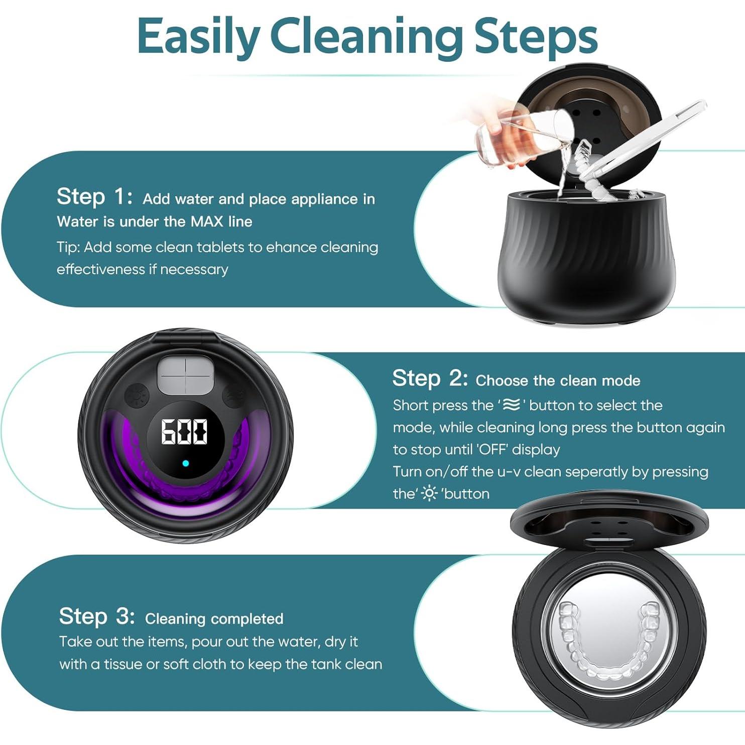 Limpiadora Ultrasónica de Retenedores Shaoguan 200ml 45kHz