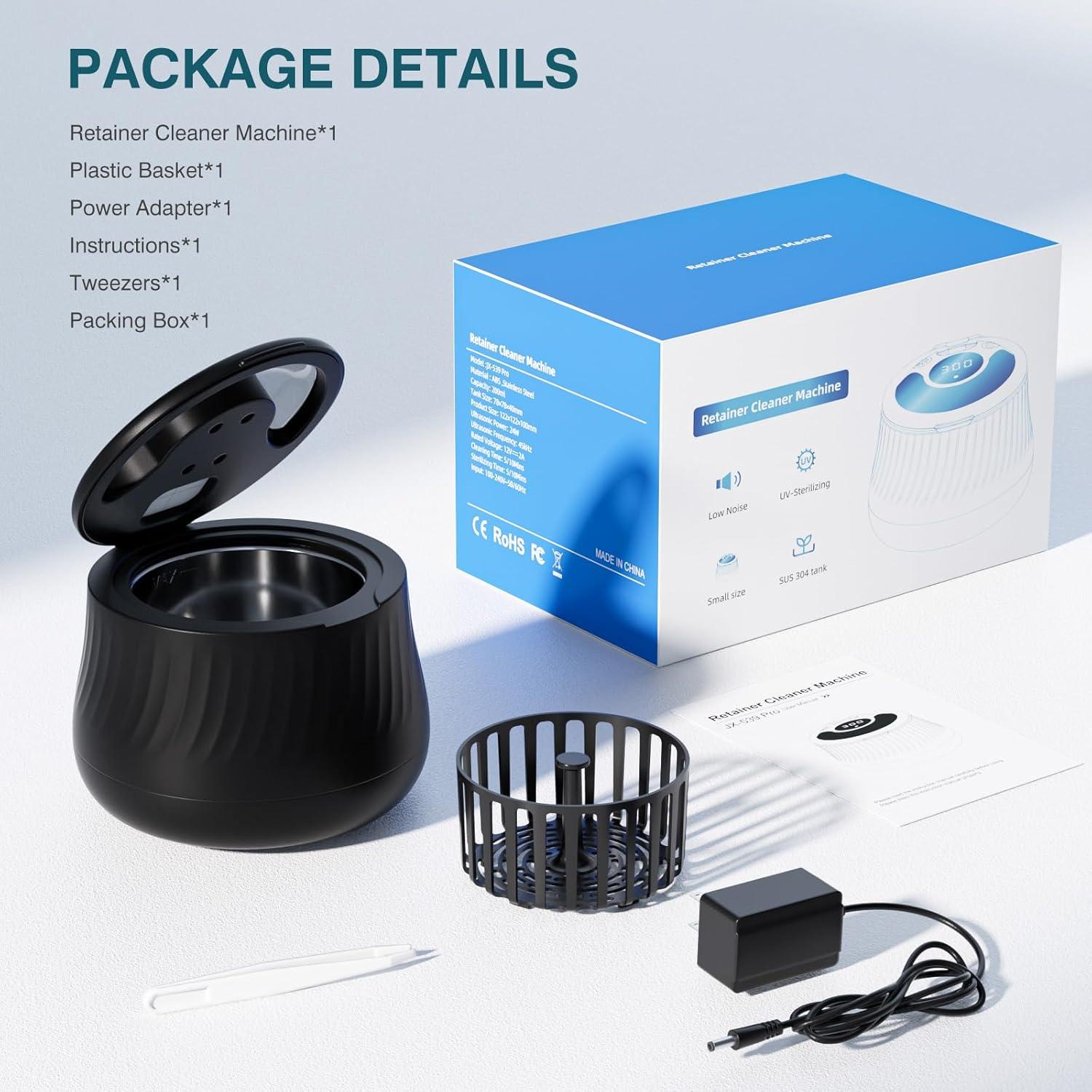 Limpiadora Ultrasónica de Retenedores Shaoguan 200ml 45kHz