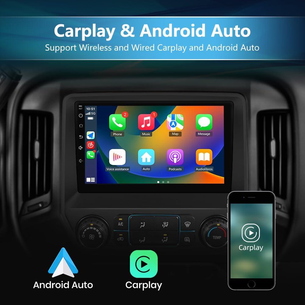 Radio de Coche Android AWESAFE para Chevy Silverado 2014-2018