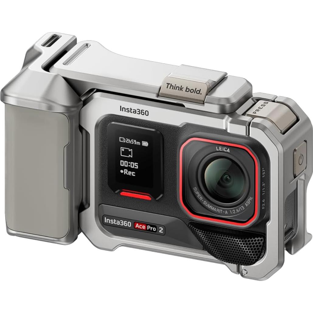 Kit Grip Insta360 Ace Pro 2 y Pro - Plata de Luna