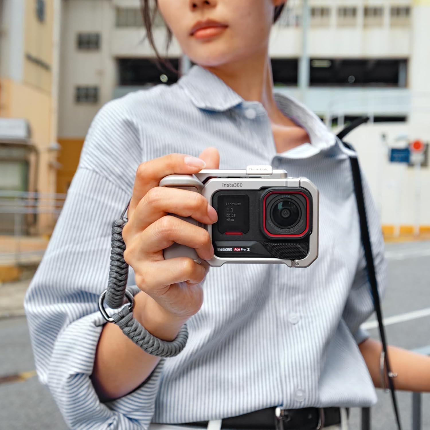 Kit Grip Insta360 Ace Pro 2 y Pro - Plata de Luna